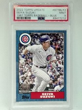 *PSA 9* Seiya Suzuki 2022 Topps Update Baseball - 1987 RC BLUE - Chicago Cubs