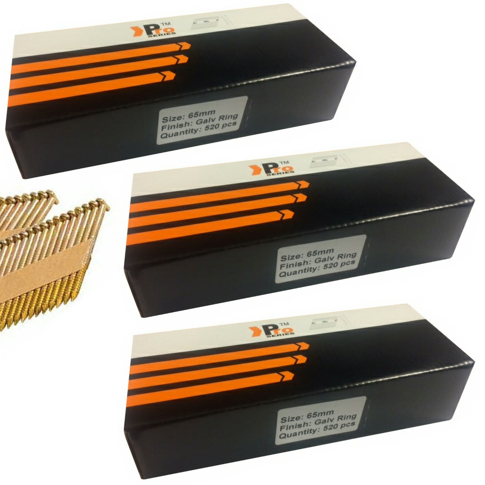 Framing Nails for DEWALT DCN692, Paslode IM350/350+ 1560 MIXED (65mm,65mm,65mm)