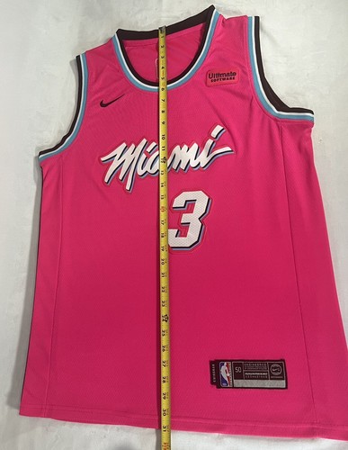 Maglia Nike Miami Heat Dwayne Wade Swingman Sunset Vice City Edition NBA taglia 50 - Foto 12 di 23