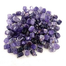 100pcs Handmade Irregular Natural Amethyst Stone Pendant DIY Jewelry Making