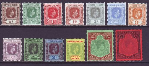 Leeward Islands 1938 SC 103-115 MH Set