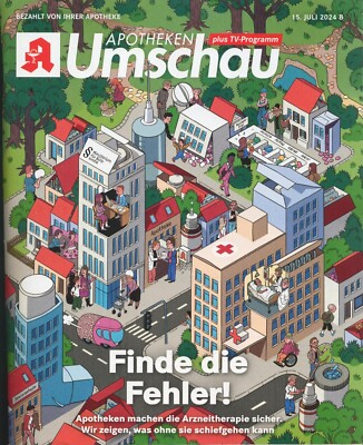 Apotheken Umschau 15.Juli 2024 Medikationsfehler vermeiden, Schmerzmittel-Mythen