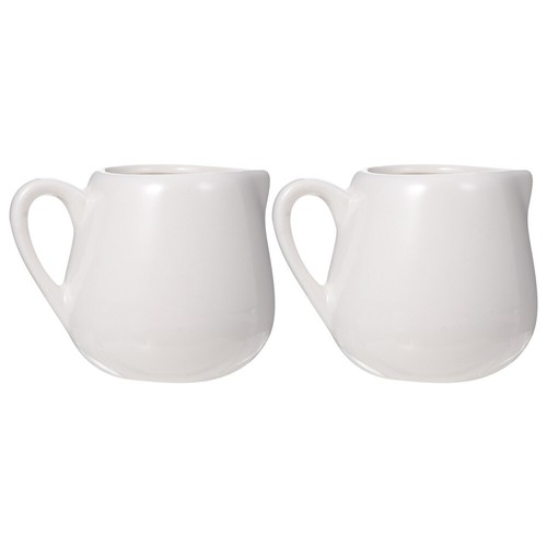 2 Pcs Sauce Spoon Ceramic Storage Container Coffee Milk Baby