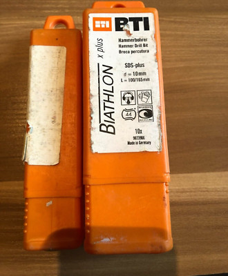 4 x BTI - Biathlon Hammerbohrer 2X Ø6mm 2X 10 mm SDS Plus Bohrer 100/165mm