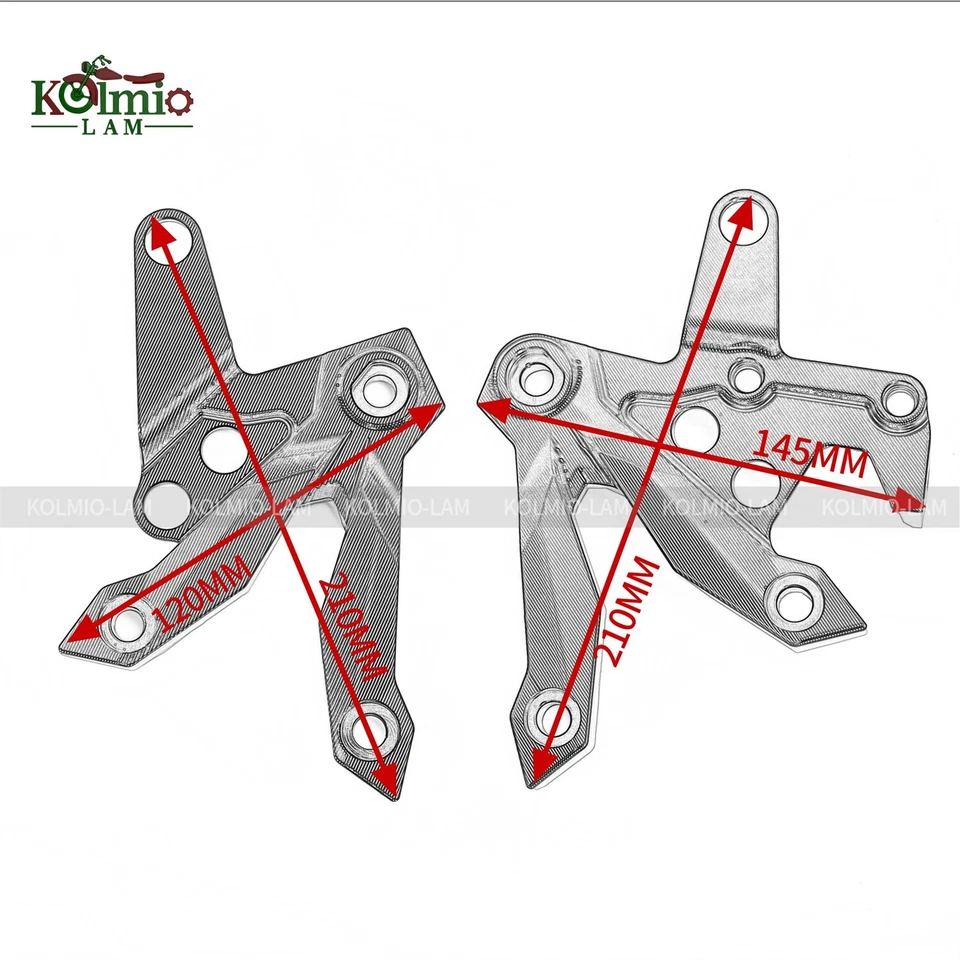 Fit for Kawasaki Z750 2007 - 2011 Front Footrest Bracket Set - Image 4 of 4