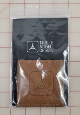 Triple Aught Design TAD Logo Leather Patch Cognac DWS Exclusive 2023