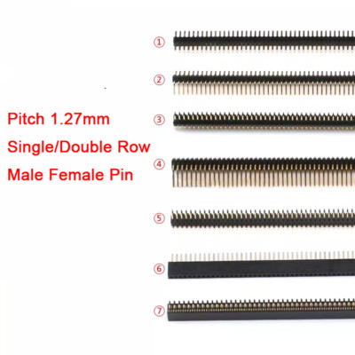 Pitch 1.27mm PCB Connector Single/Double Row 40/50Pin SMD Male Female Pin Header