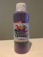 Color Splash Liquid Tempera Paint 8 oz. Sealed - ROYAL PURPLE