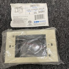 Mono Systems Wiremold Type SMS5751 1-Gang Raceway Extension Adapter 1" Ivory