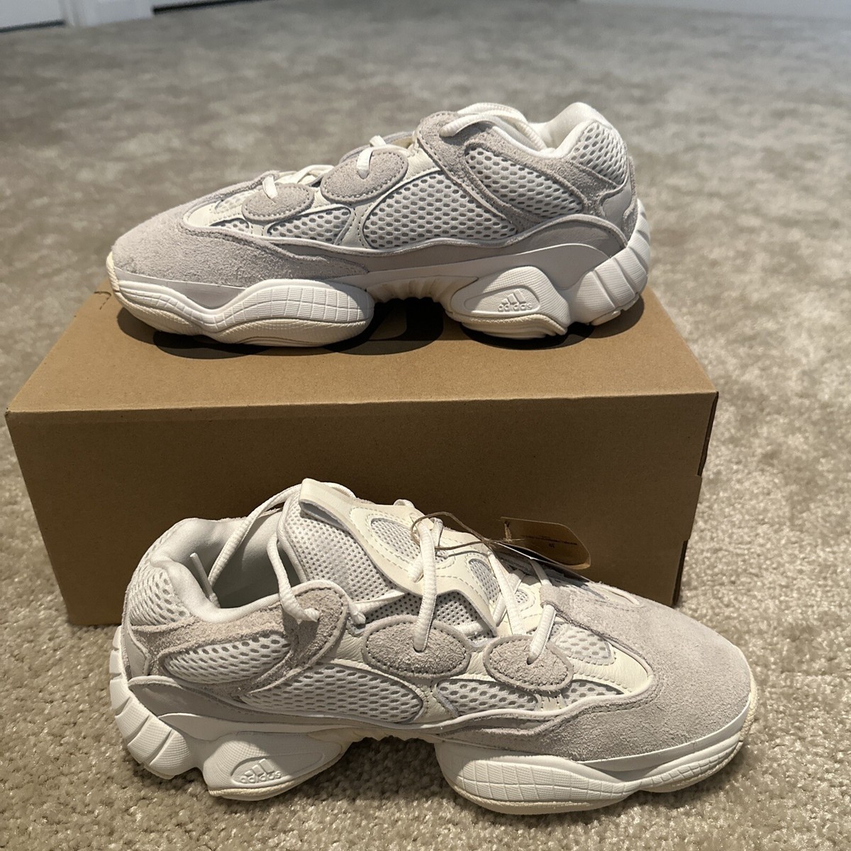 adidas gazelle silver green womens Yeezy 500 Bone White – Antwerp snkr main image 0
