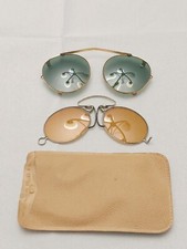 Vintage Wire Framed Polaroid Processing Eyewear and set of Overlays w/Pouch