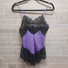 Vintage Light Street NY Vintage Light Purple Lace Trimmed Camisole Size Small