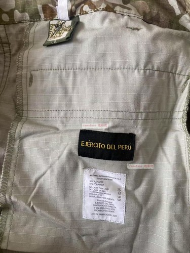 Rare Original Peru Army UNIPAT Camouflage Uniform Pants - Picture 3 of 7