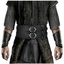 Viking Wide Belt - Medieval Faux Leather Armor for LARP