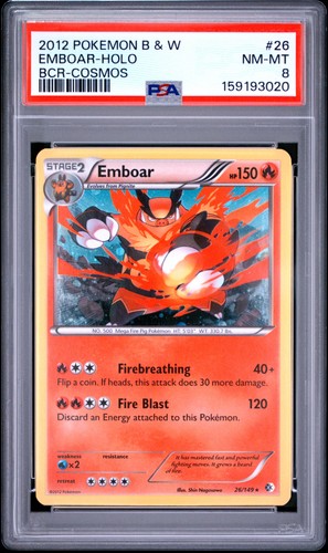 Emboar graded PSA 8 for sale on eBay
