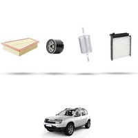 Hoffcar Wartungsset - 4 Filter Kompatibel Mit Dacia Duster 1.6 16V LPG 77KW D