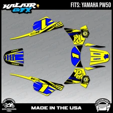 Graphics Kit for Yamaha PW50 (1990-2023) PW-50 PW 50 Blazing Series-Yellow