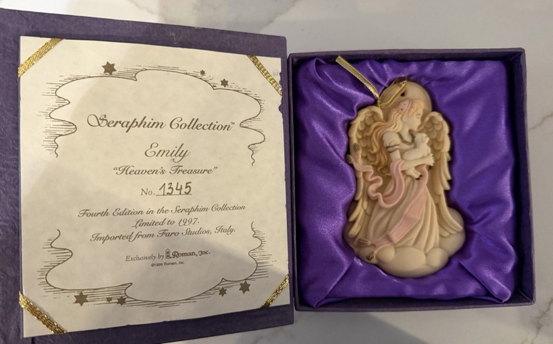 Roman, Inc. Seraphim Emily Angel Hanging Ornament Limited Edition 1345