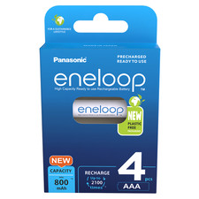 Panasonic Eneloop AAA 800mAh Batteries x 4 *BK-4MCDE Latest Generation* 3.00 per battery