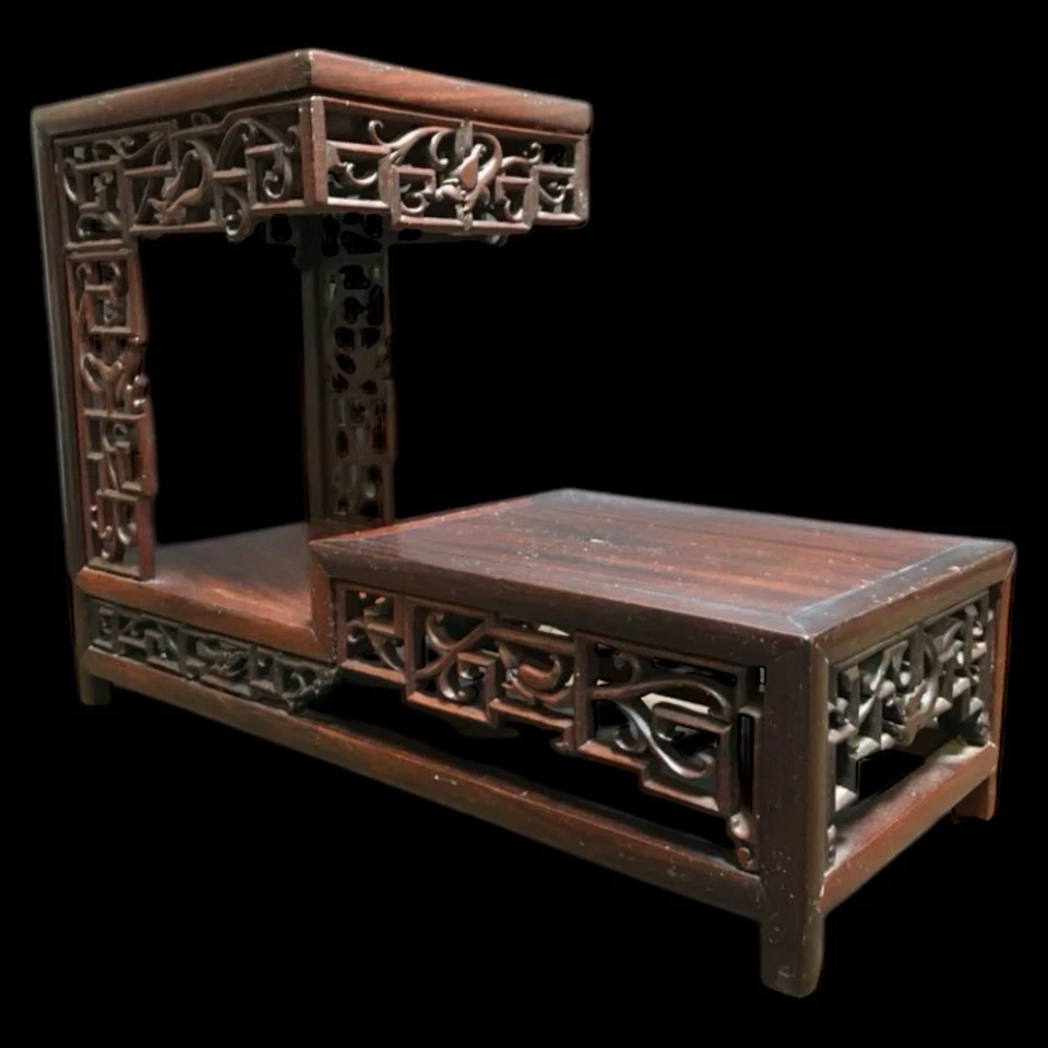 Mesa Bonsai Japonesa de Madera KADAI Soporte Ikebana H9.6 pulgadas W13.5 pulgadas D5.5 pulgadas Foto 4 de 4