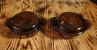 Vintage Anchor Hocking Fire-King #472 Amber Glass Dish Set w/lids