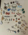 Vintage Costume & Sterling Silver Jewelry Lot 101.8 Grams Of Silver Austria More