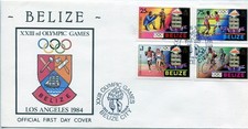 BELIZE: FDC (1984) – Los Angeles XXIII Olympic Games