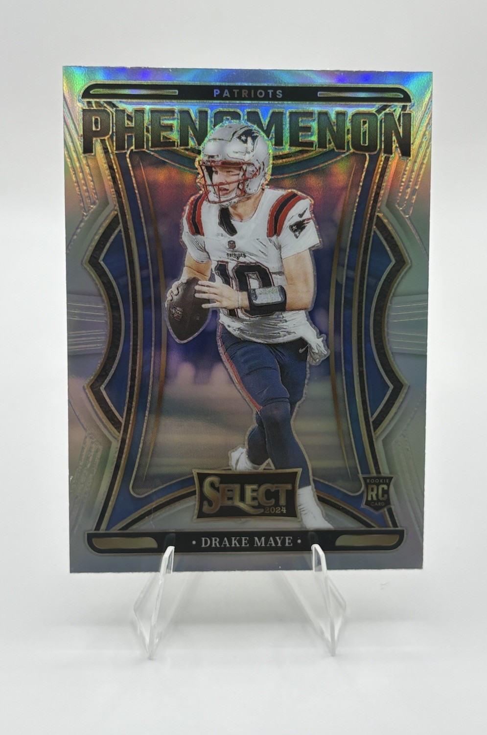 2024 Panini Select - Phenomenon Drake Maye #3 Silver Prizm (RC)