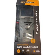 SPYPOINT FLEX S DARK Cellular Night Vision Trail Camera Solar Panel Gray - New