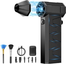 Pistola De Aire Soplador Recargable Con Luz Para Limpiar Polvo PC Motores Carros