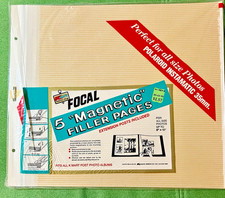 NOS Fits Kmart Focal "Magnetic" Sheets Filler Sheets Photo Albums 12" x 14"