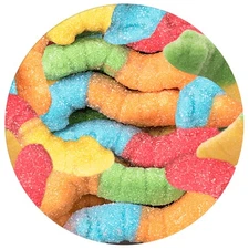 Neon Sour Gummy Worms, 2 Pound Bulk Bag, Sour Candy, The Hampton Popcorn &...