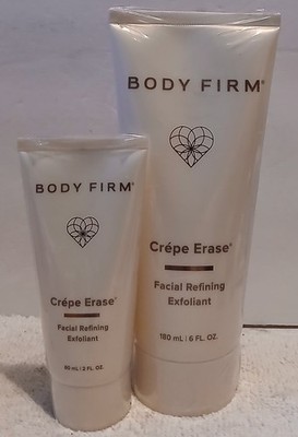 Crepe Erase Body Firm Facial Refining Exfoliant (Choose Size) 2 or 6 oz Sealed