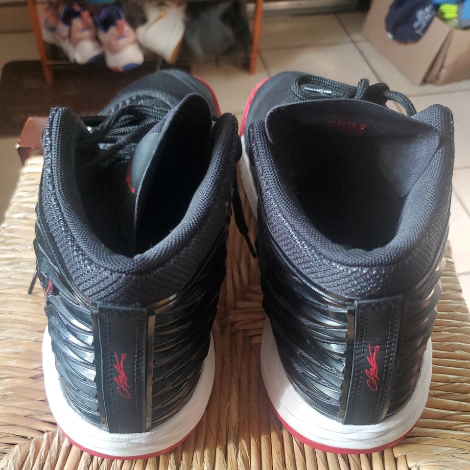 Talla 11 Nike Jordan Melo M13 Negro Blanco Rojo Antracita Baloncesto 881562 002 Para Hombre Foto 4 de 4