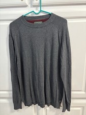 Vintage Woolrich Gray Long Sleeve Wool Blend Men  s Pullover Sweater Size L