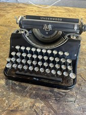 Vintage Beautiful Underwood 4 Bank E Model Portable Typewrite No Case thumbnail