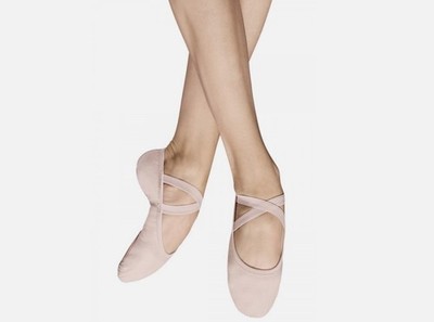 Bloch SO284L Performa Theater Rosa Canvas Geteilte Sohle Ballerinas.