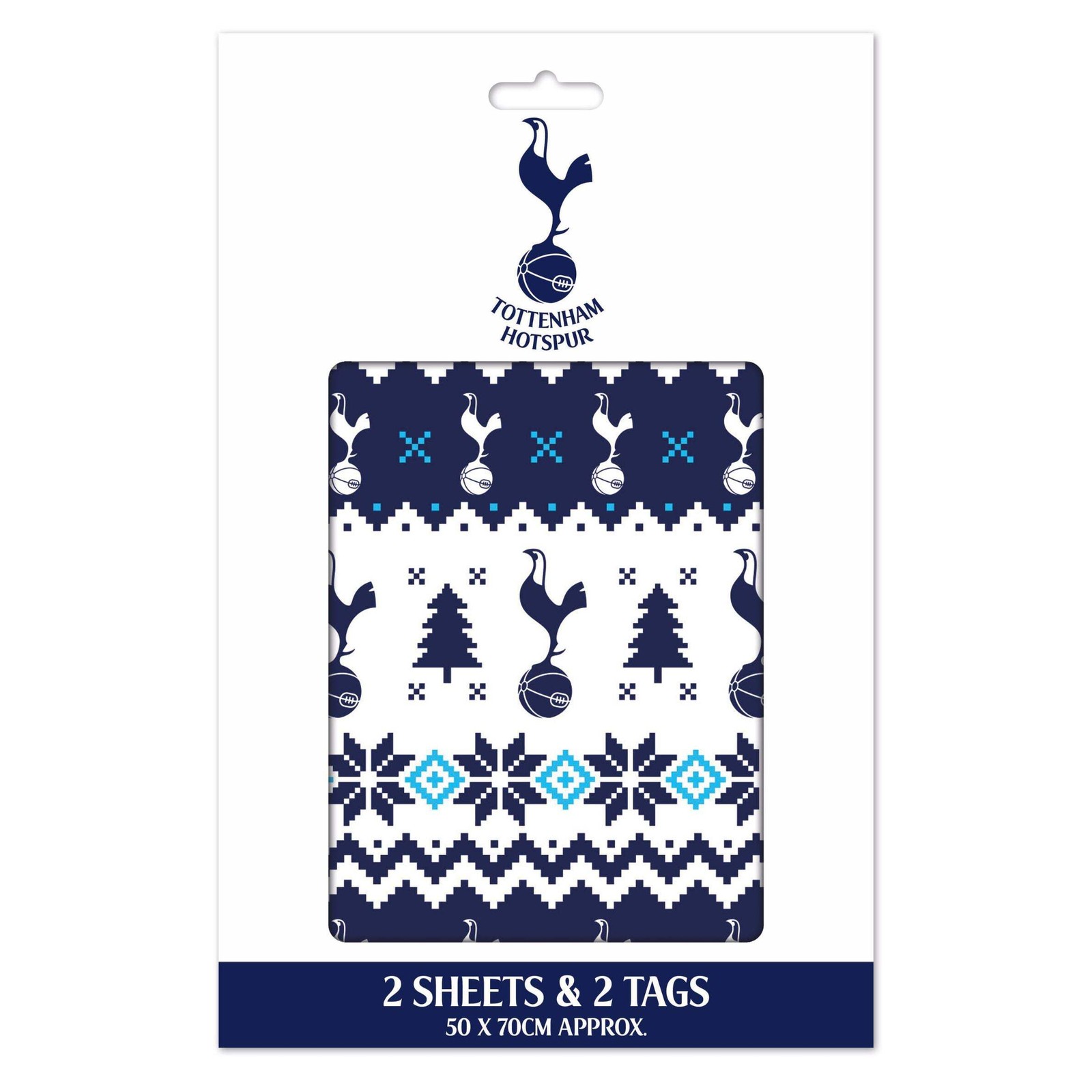 Tottenham FC Christmas 2 Sheets & 2 Tags Gift Wrap - Image 2