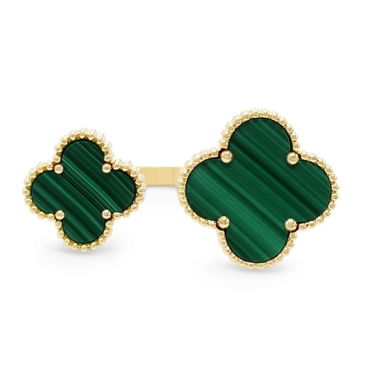 Van Cleef & Arpels Magic Alhambra Malachite Between The Finger Ring - 18ct Yello