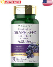 Grape Seed Extract Capsules 4,000Mg 120 Count...