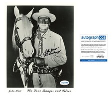 John Hart "The Lone Ranger" AUTOGRAPH Signed Autographed 8x10 Photo ACOA