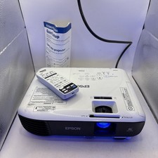 Epson EX3260 Projector With Remote Power Cord Carrying Bag Manual Tested