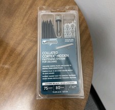 Système de fixation cachée Cortex collé pour terrasse véranda 2-1/2 po Gris pierre