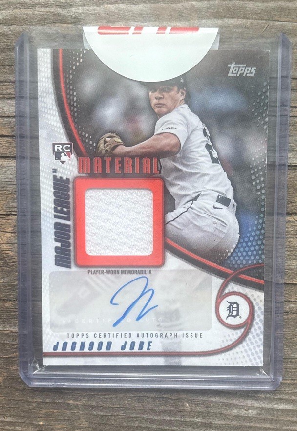 2025 Topps Series 2 Jackson Jobe Major League Materials Auto /25