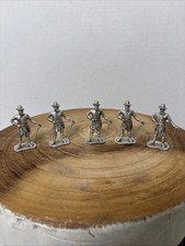 Set of 5 Vintage CAST LEAD Metal 2.25" Civil War Toy Soldiers Gettysburg