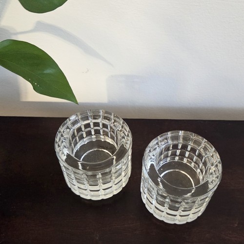 Iittala Finland Erika Candle Holder Ken Benson Set of 2 Vtg Scandinavian Glass - Picture 5 of 11