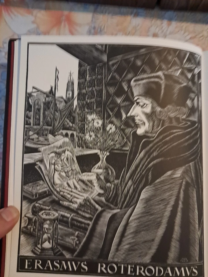 ÉRASME Éloge de la Folie 1967/fac-simile 1515 +Trad./Illustr. Jean Chièze  - Photo 2/4