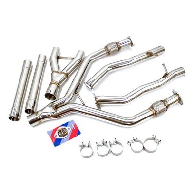 REV9 Y-PIPE STAINLESS STEEL EXHAUST MID-PIPING KIT FOR 16-23 Q50 V6 3.0L