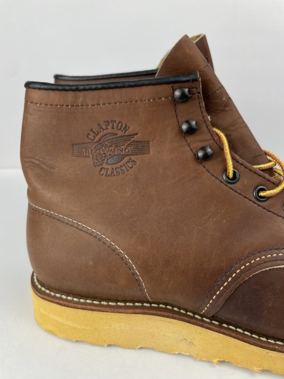 Rare - Red Wing 1987 Clapton Classics Brown Leather Vintage Boot US Men's 8.5 EE image 9
