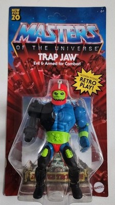 He-Man Masters of the Universe TRAP JAW Action Figure Retro Play MOTU NIB MOC